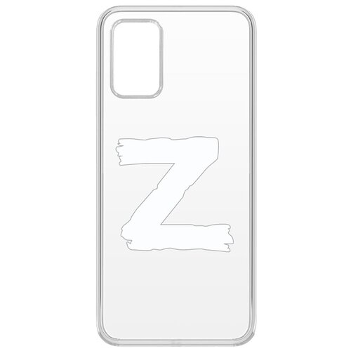 Чехол-накладка Krutoff Clear Case Z для Samsung Galaxy A03s (A037) чехол накладка krutoff clear case z своих не бросаем для samsung galaxy a03s a037