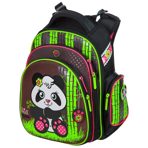 фото Школьный ранец hummingbird kids "girl panda"+мешок для обуви тk40