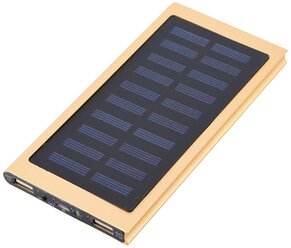 Внешний аккумулятор Power Bank KEYWAY солнечная батарея 10000 мАч, синий
