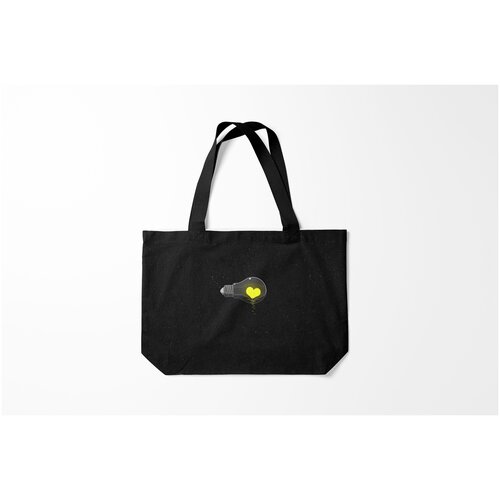 фото Сумка-шоппер / 46х35 см / любовь / сердца сердце в лампе burnettie