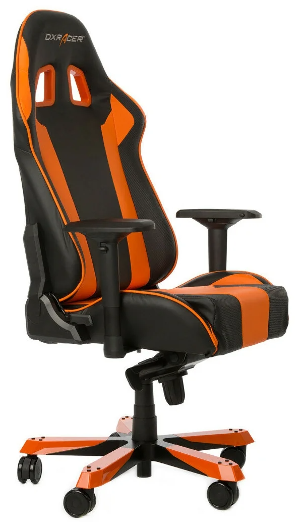 Игровое компьютерное кресло DxRacer OH/KS06/NO черный, оранжевый