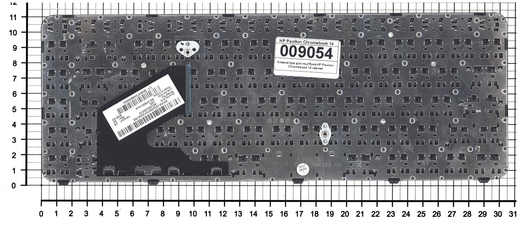 Клавиатура для ноутбука HP 697904-251 черная
