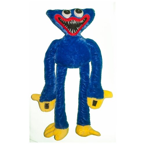 Синий Huggy Wuggy. Размер 80см. Хагги Вагги мягкая игрушка. Из игры puppy playtime.