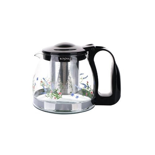 Чайник завар. 700 мл., Жаропрочное стекло, деколь, метал. фильтр 430-715