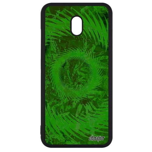 фото Противоударный чехол для мобильного // xiaomi redmi 8a // "мандала спираль" символ стиль, utaupia, зеленый