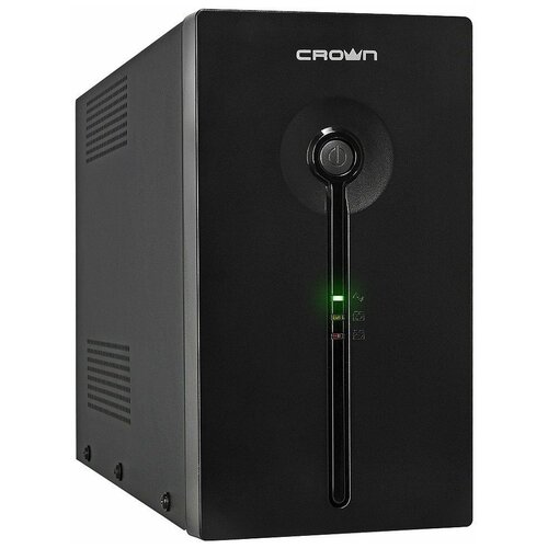 Crown ИБП CROWN ИБП CMU-SP1200IEC USB 1200VA\720W, корпус металл, 2x12V/9AH, розетки 8*IEC+1*IEC C13, AVR, cъёмный кабель питания 1.8 м, RJ11/45, USB, LED