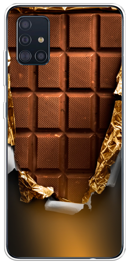Силиконовый чехол "Шоколадка" на Samsung Galaxy A51 / Самсунг Гэлакси А51
