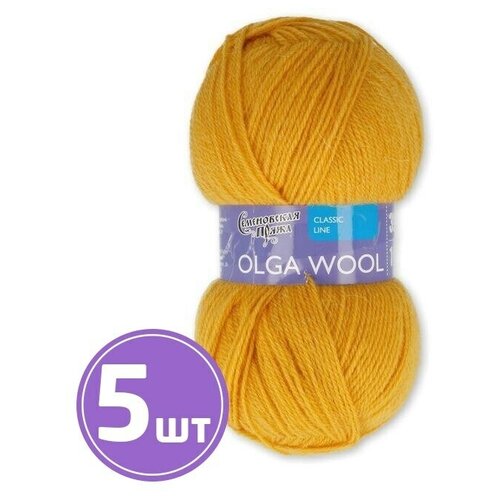 Пряжа Семеновская пряжа Olga W (1437), зеленый янтарь 5 шт. по 100 г
