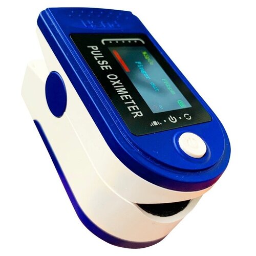 фото Pulse oximeter fingertip original / пульсоксиметр медицинский для измерения кислорода и пульса / оксиметр / пульсометр на палец + батарейки импульс-мед