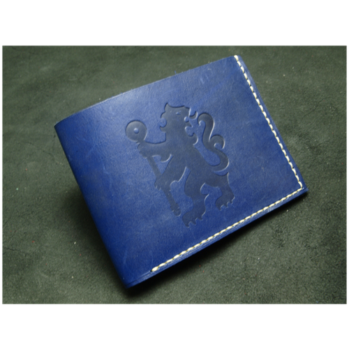 Кошелек FC Chelsea, фактура гладкая, синий
