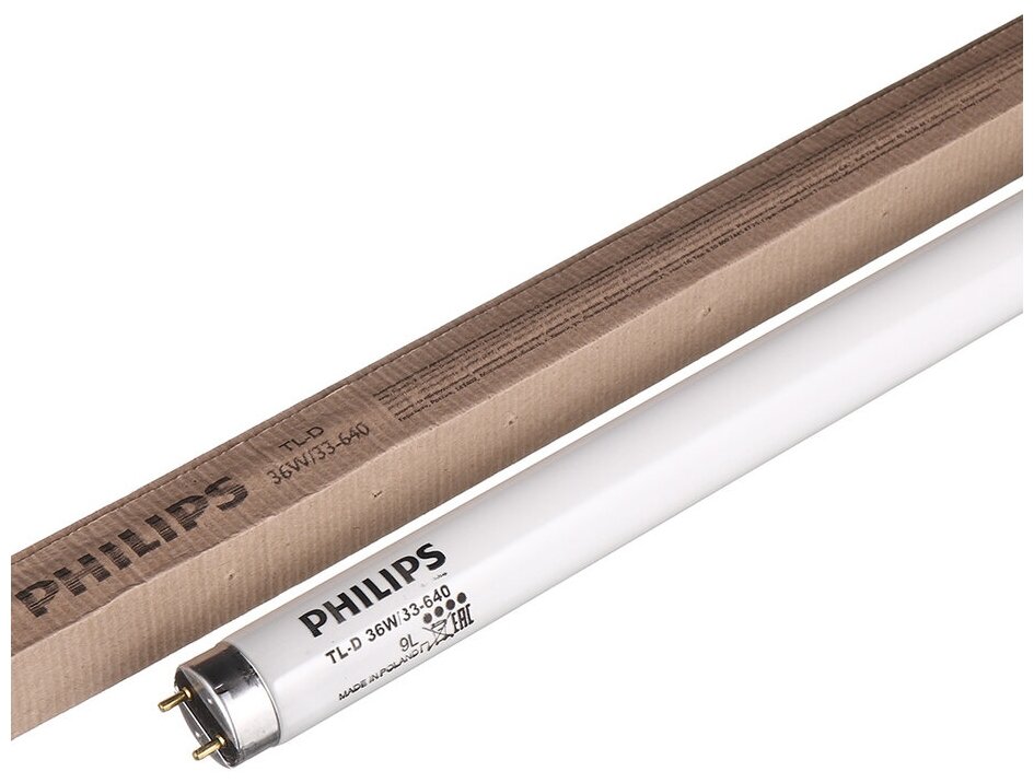 Люминесцентная лампа T8 Philips TL-D 18W/54-765 G13, 590 mm ( 25 штук )