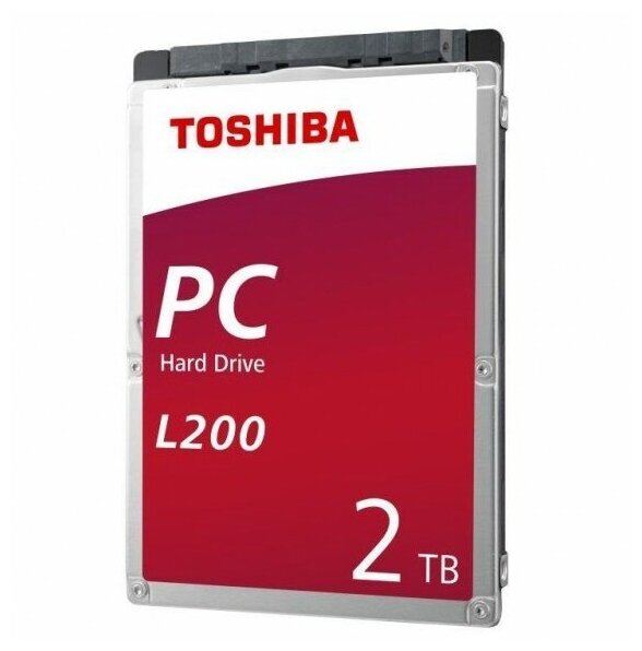 Жесткий диск Toshiba Original SATA-III 2Tb HDWL120UZSVA Notebook L200 5400rpm 128Mb 2.5"