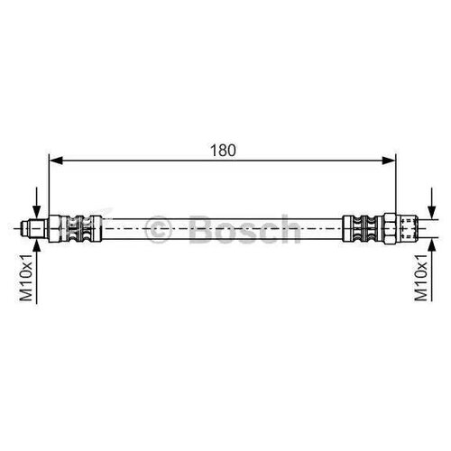 BOSCH 1987476302 1 987 476 302_шланг тормозной задний! L=180\ Audi A6 all 94-97