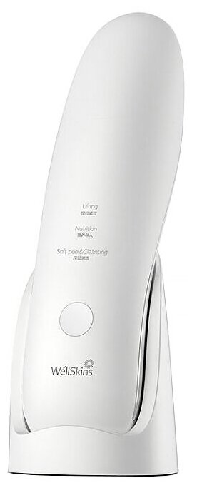 Прибор для ультразвуковой чистки и лифтинга WellSkins Ultrasonic Skin Scrubber WX-CJ101 (White) - фотография № 1