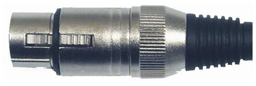 Металлический кабельный разъем XLR female (мама) 3pin - QUIK LOK NC354-K - фото №1