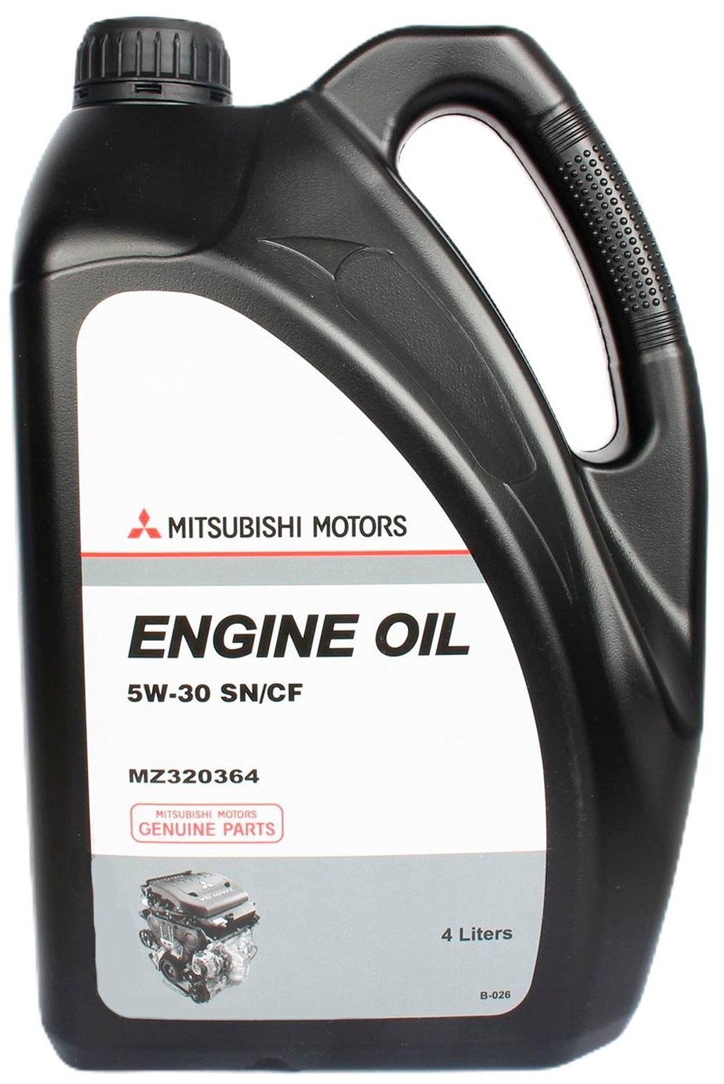 Полусинтетическое моторное масло Mitsubishi Semi-Synthetic SN/CF SAE 5W-30, 4 л, 4 кг, 1 шт