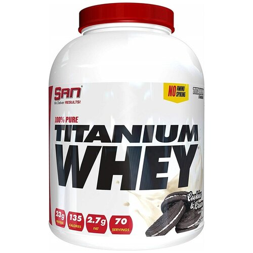 SAN 100% Pure Titanium Whey (2270р) Ванильная ириска