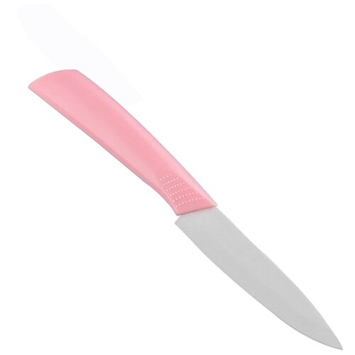 фото Универсальный керамический нож, лезвие белое, рукоятка розовая, 27,5х3,5х1,7 см, kitchen angel ka-knf-11