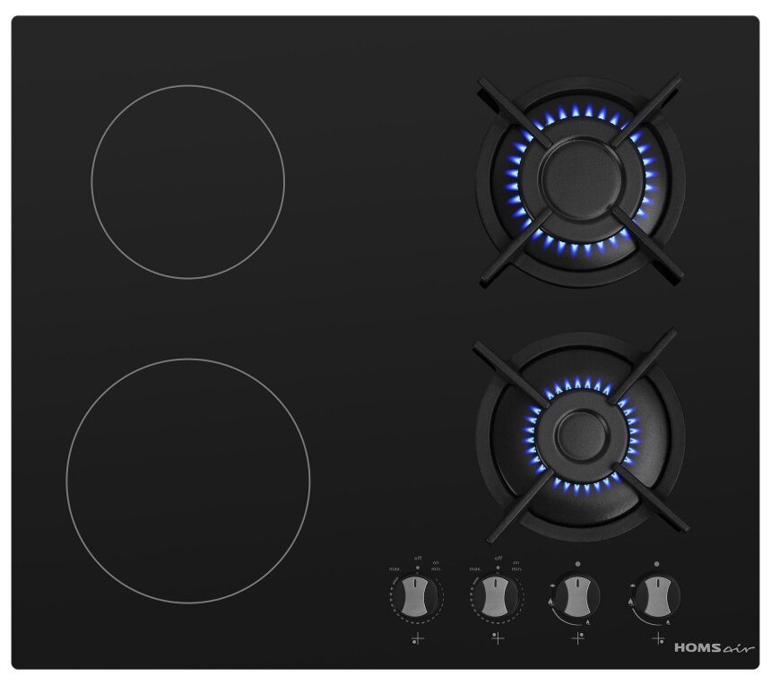 Комбинированная варочная панель HOMSair Hg641vbk Hg641vbk .
