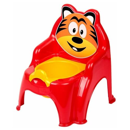 Купить DOLONI Горшок-стульчик Тигра , цвет красный
