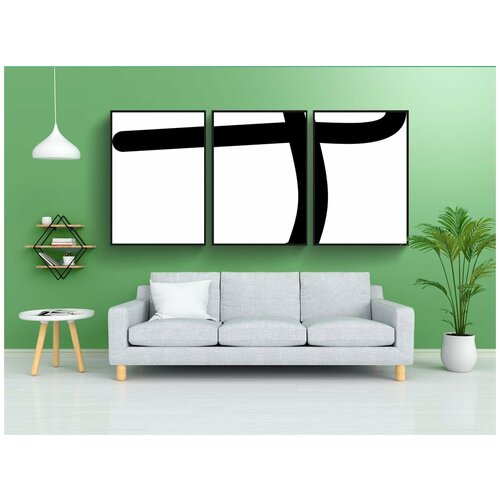 фото Набор модулных постеров для интерьера "придерживаться человек, борьба, кунг фу" 60x90 см. в тубусе, без рамки lotsprints