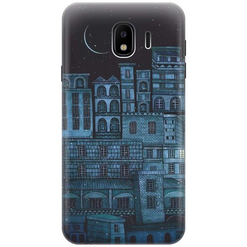 фото Re:paчехол - накладка artcolor для samsung galaxy j4 (2018) с принтом "ночь над городом"