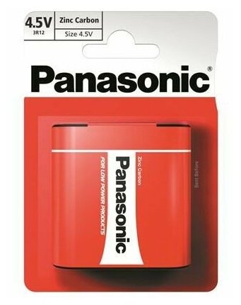 Батарейка Panasonic Zinc Carbon 3R12RZ/1BP 3R12 BL1