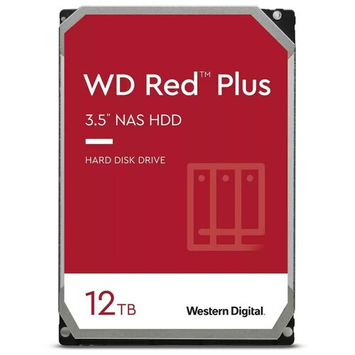 Жёсткий диск 12Tb SATA-III WD Red Plus (WD120EFBX)