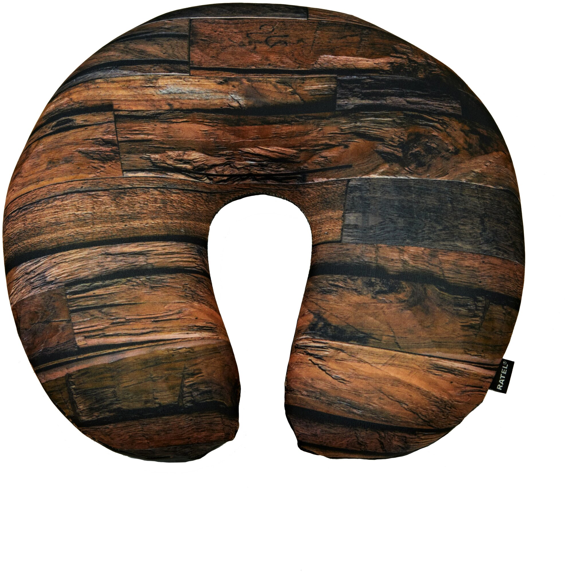 Подушка дорожная для шеи RATEL серия Art moments дизайн Dark Wood.