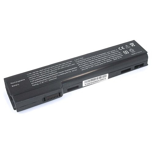 Аккумуляторная батарея iQZiP для ноутбука HP Compaq 6560b (HSTNN-LB2G) 10.8V 5200mAh OEM черная аккумулятор батарея для ноутбука hp compaq 6560b hstnn lb2g 10 8v 5200mah replacement черная