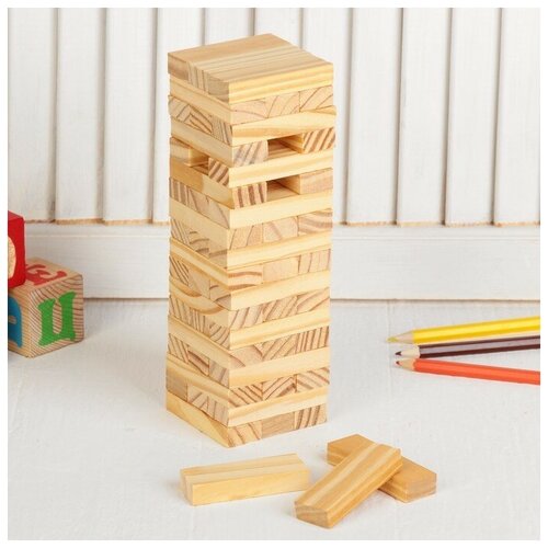 Игра настольная Падающая башня 20,5x6x6 см настольная игра падающая башня