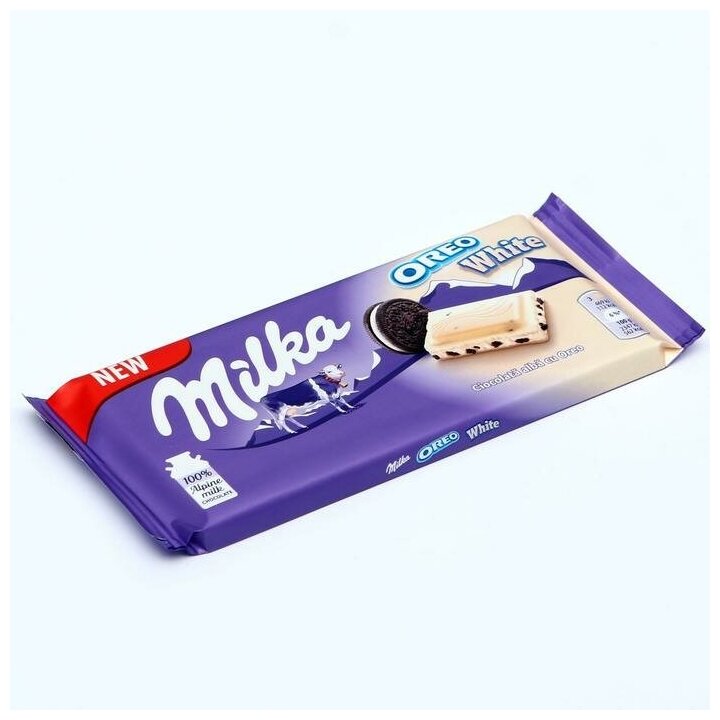 Шоколадная плитка Milka Oreo White / Милка Орео Вайт 100 г. (Германия) - фотография № 4