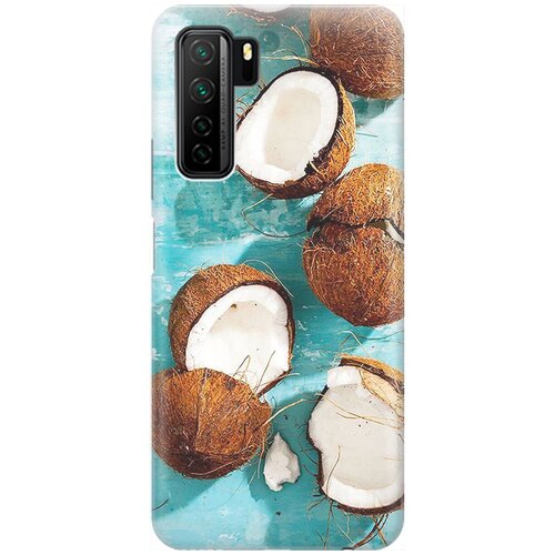фото Re:pa накладка transparent для huawei nova 7 se / honor 30s с принтом "кокосы"