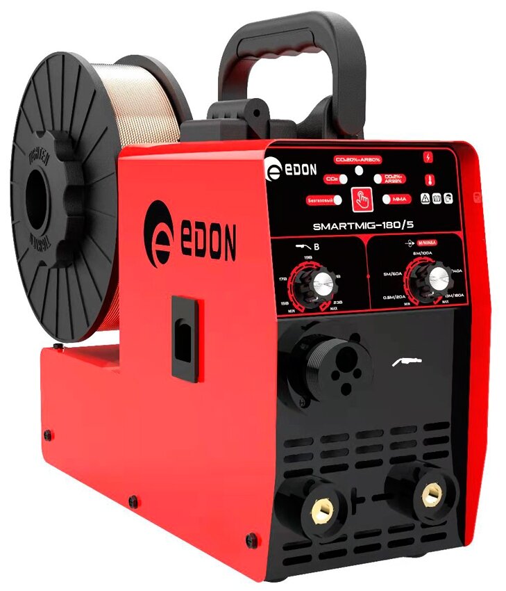 Сварочный аппарат инверторного типа Edon Smart MIG-180/5, MMA, MIG/MAG - фотография № 4