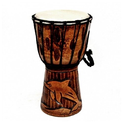 Барабан Джембе Индонезия 30 см/ ударный музыкальный инструмент (резной) VITtovar
