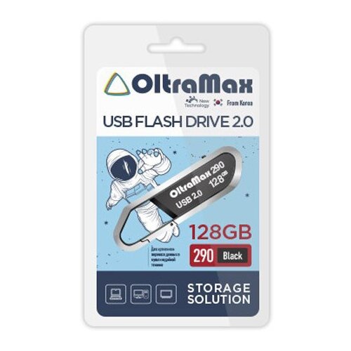 USB Flash Drive 128Gb - OltraMax 290 2.0 OM-128GB-290-Black
