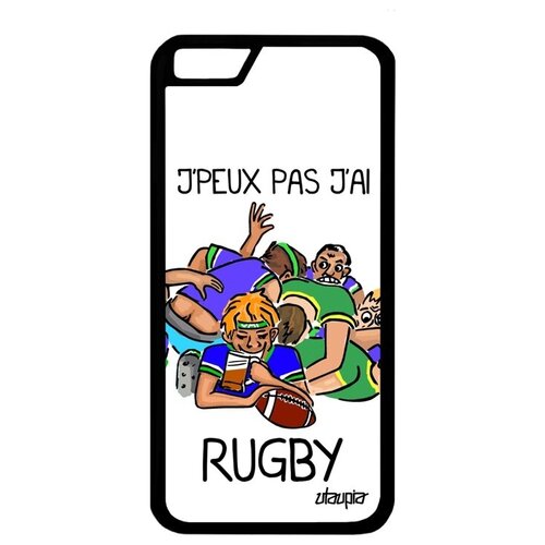 фото Яркий чехол на телефон // apple iphone 6s // "не могу - у меня регби!" повод пародия, utaupia, белый