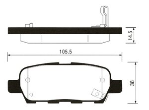 Фото Дисковые тормозные колодки задние SANGSIN BRAKE SP1184 (4 шт.)