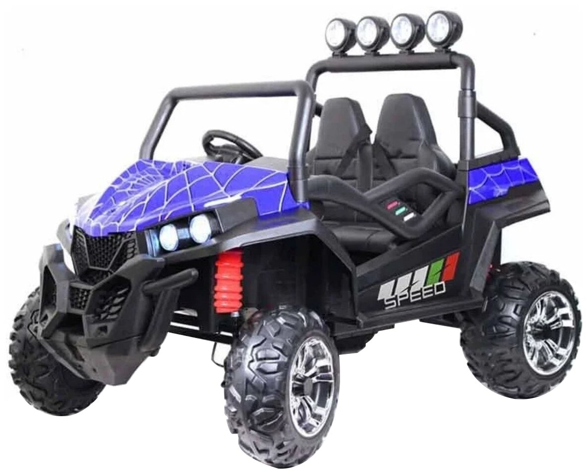 RiverToys Детский электромобиль T888TT 4WD 24V синий Spider