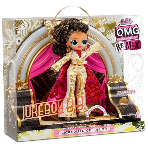 Кукла LOL Surprise! OMG Remix Jukebox B.B. with Token-Triggered Music кукла lol omg remix jukebox b b