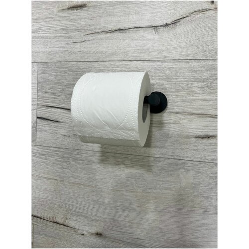 Держатель для туалетной бумаги черный