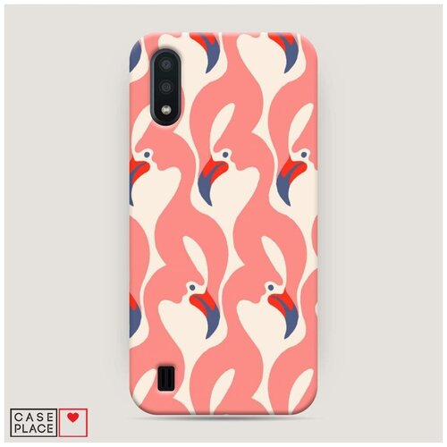 фото Чехол пластиковый samsung galaxy a01 летние узоры 21 case place