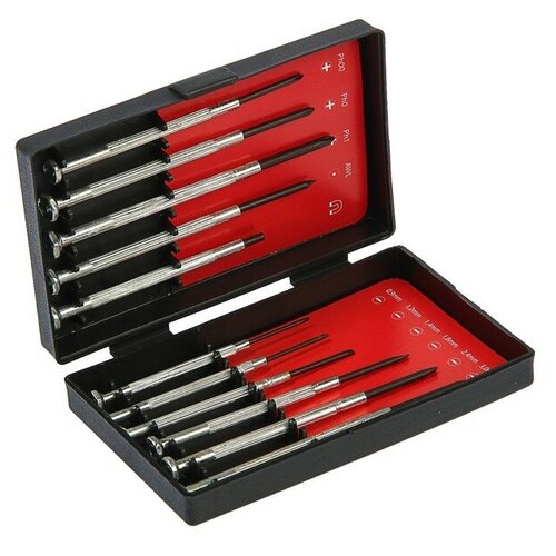 Набор отверток Top Tools, для точных работ, 11 шт., металлическая рукоятка