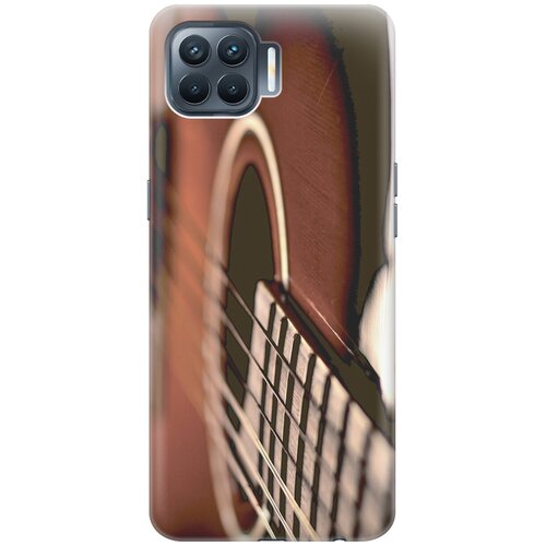 фото Силиконовый чехол на oppo reno4 lite / оппо рено4 лайт с принтом "гитара gosso