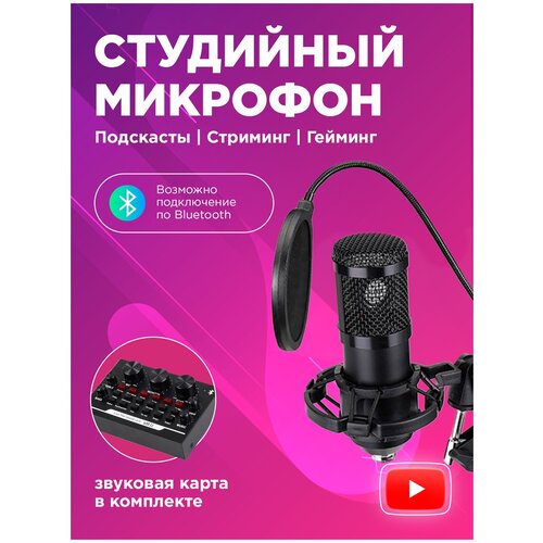 Студийный конденсаторный микрофон KiT со звуковой картой 499000₽