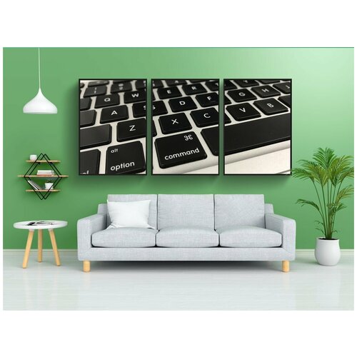 фото Набор модулных постеров для интерьера "клавиатура, пк, макинтош" 60x90 см. в тубусе, без рамки lotsprints