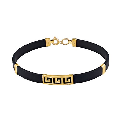 фото Браслет из каучука с золотыми вставками яхонт ювелирный арт. 141740