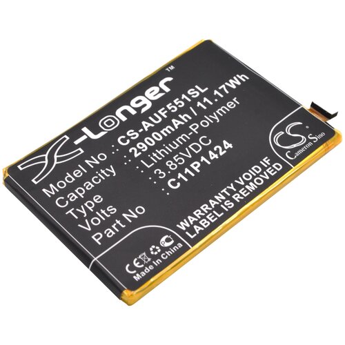 Аккумулятор CS-AUF551SL C11P1424 для ASUS ZenFone 2 (ZE551ML) 3.85V / 2900mAh, / 11.17Wh (CameronSino) тачскрин для asus zenfone go zb552kl черный