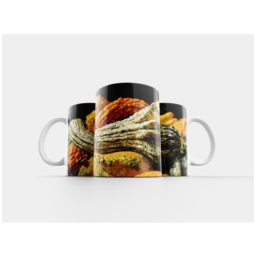 фото Кружка "тыквы, декоративные тыквы, падение" 320 мл lotsprints