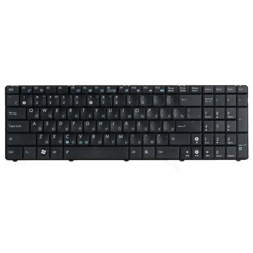 Клавиатура для ноутбука Asus F52, F90, K50, K51, K60I, K60IJ, K61, K62, K70, K71, K72, P50, X5DIJ, черная, горизонтальный Enter ZeepDeep клавиатура для ноутбука asus 04gnv91kru00 2 черная русская версия 1
